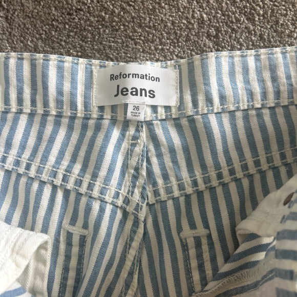 Reformation Cary High Rise Slouchy Wide Leg Jeans Ivory - Size 26 - Picture 5 of 5